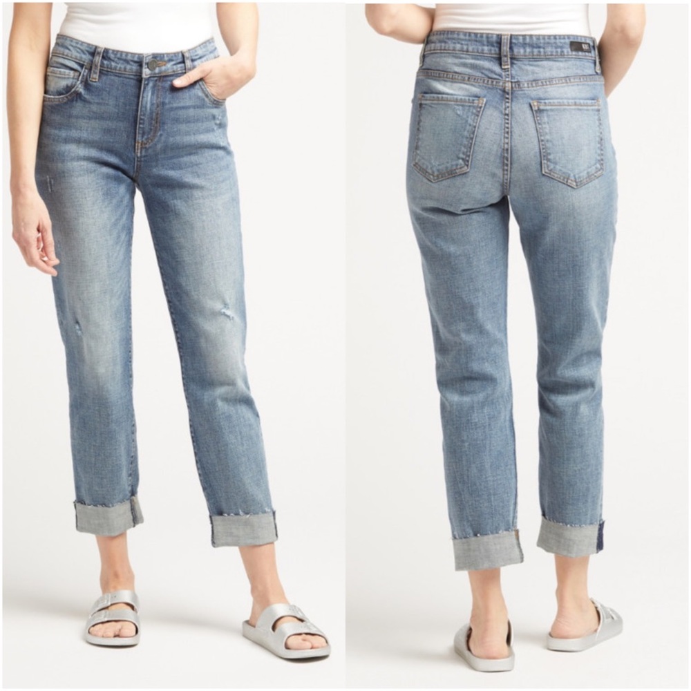 KUT FROM THE KLOTH Catherine High-Rise Boyfriend Jean